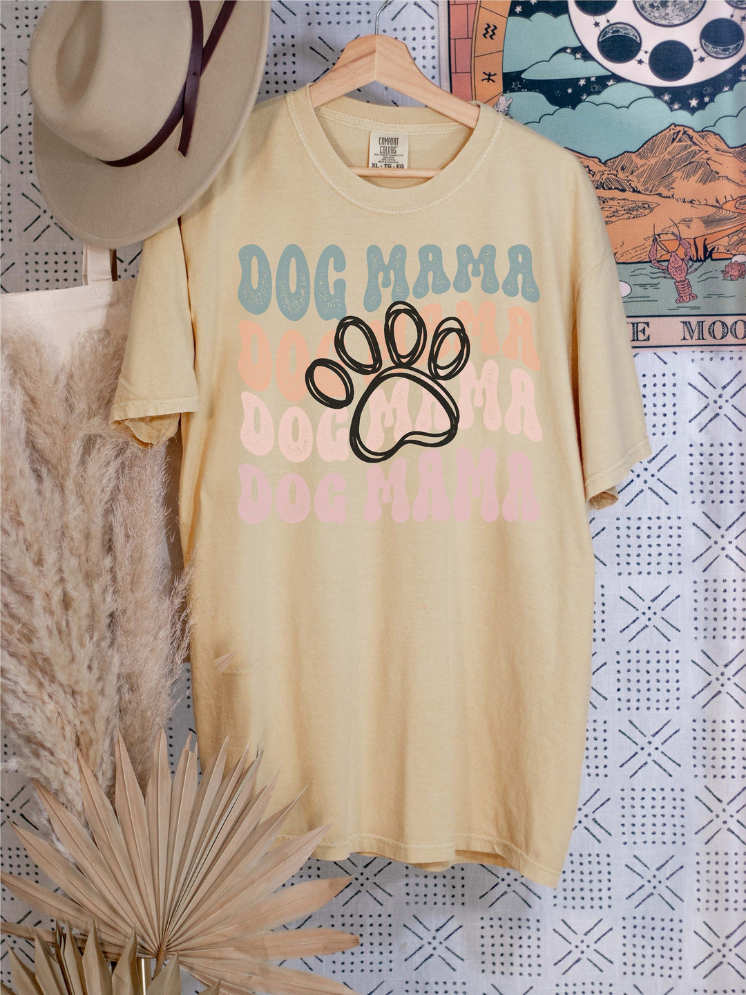 Retro Dog Mama Comfort Colors&#174;&nbsp;Shirt&nbsp;New dog mama Gift shirt Pet mama gift for dog mama New&nbsp;pet mom gift shirts Cute dog Mama tee