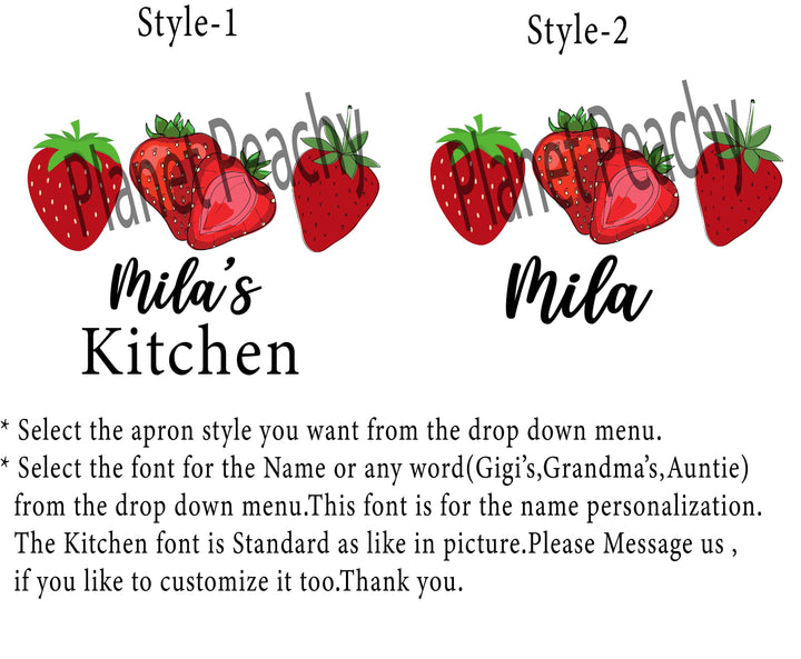 Kitchen Apron for Women Kids with Pocket Custom Gift
