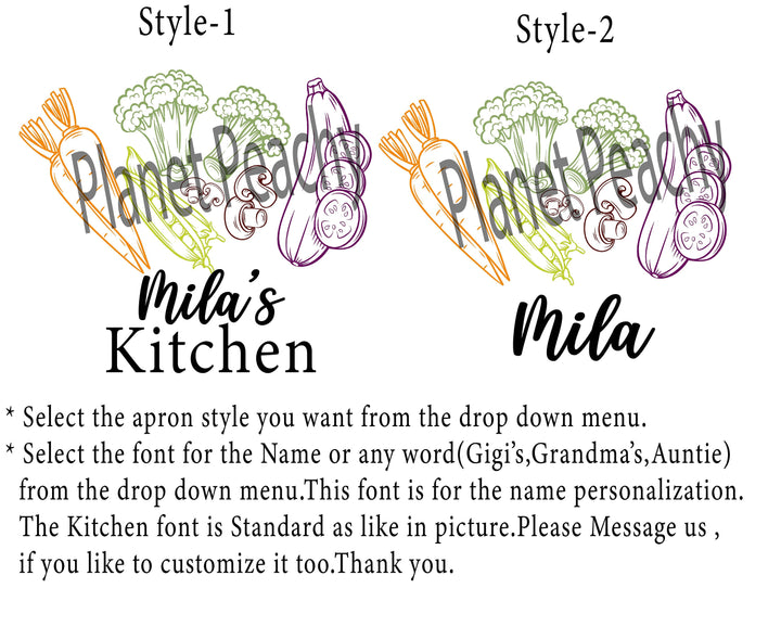 Personalized Kids & Adult Baking Apron