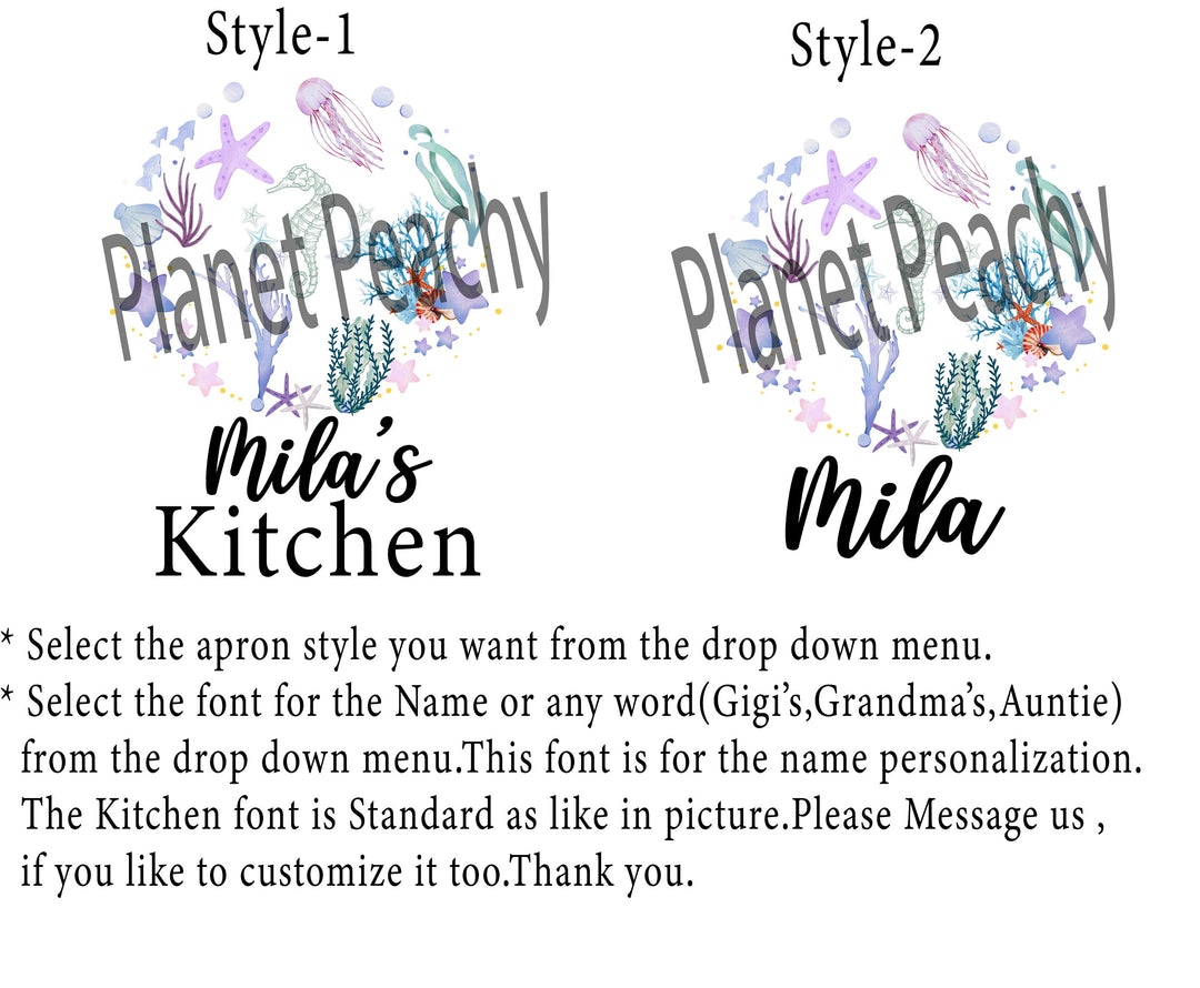 Personalized Apron For Kids With Pocket Custom Gifts