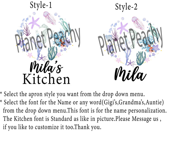 Personalized Apron For Kids With Pocket Custom Gifts