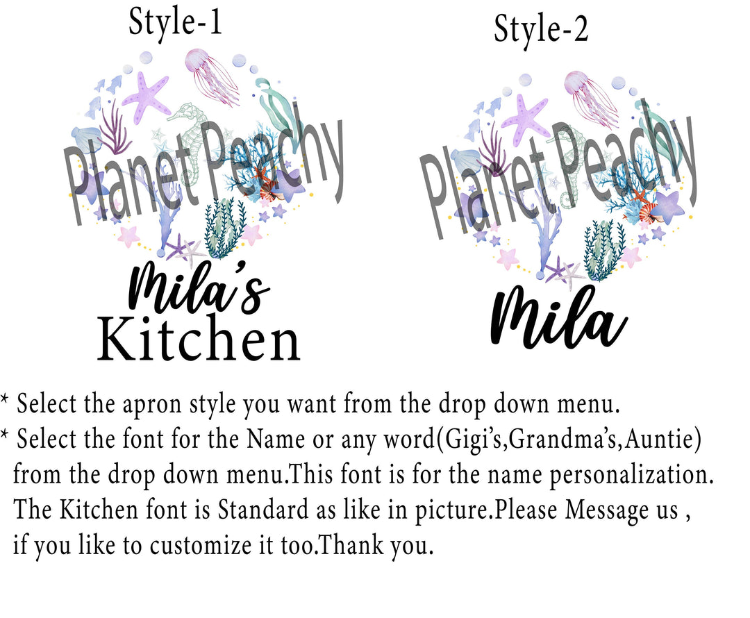 Personalized Kids Apron with Pocket