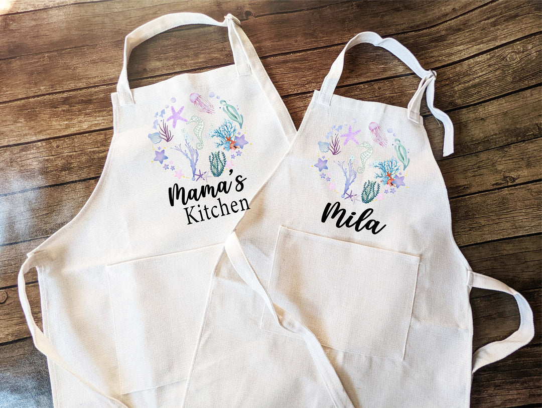 Personalized Apron For Kids With Pocket Custom Gifts