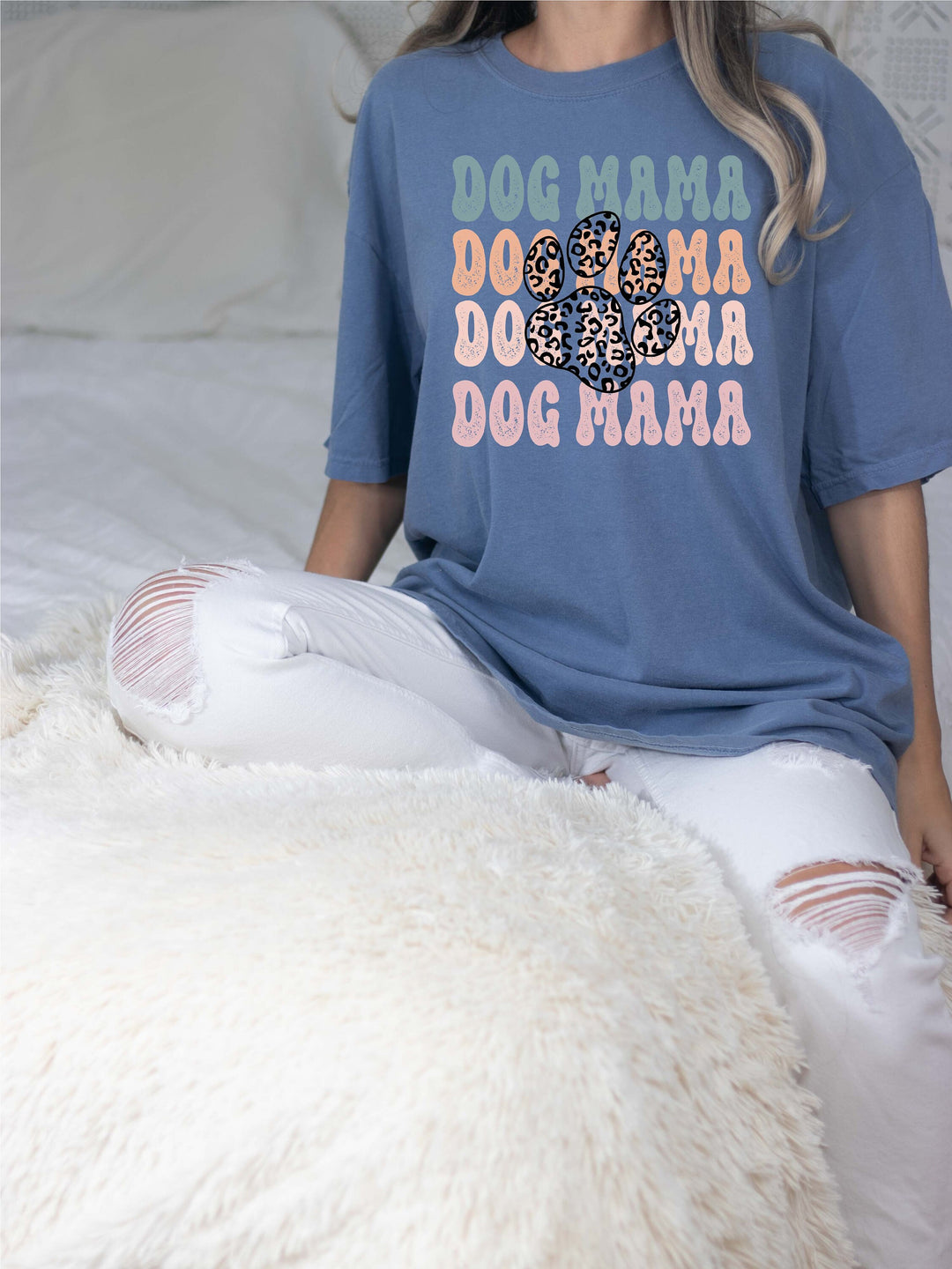 Retro Dog Mama Comfort Colors&#174;&nbsp;Shirt&nbsp;New dog mama Gift shirt Pet mama gift for dog mama New&nbsp;pet mom gift shirts Cute dog Mama tee