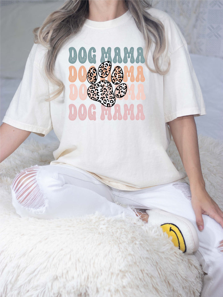 Retro Dog Mama Comfort Colors&#174;&nbsp;Shirt&nbsp;New dog mama Gift shirt Pet mama gift for dog mama New&nbsp;pet mom gift shirts Cute dog Mama tee