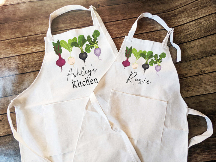 Personalized apron for kids Adult with Pocket | Mom daughter matching baking apron | kids birthday gift | Baking Apron |Custom Cooking Apron