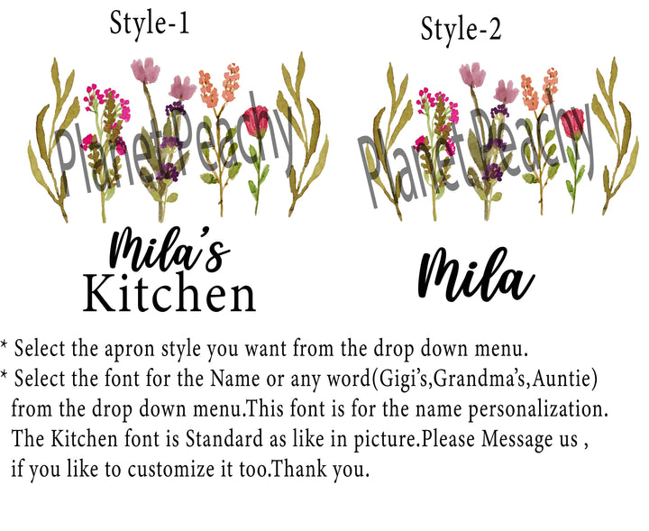 Personalized Baking Apron for Kids & Adults with Pocket