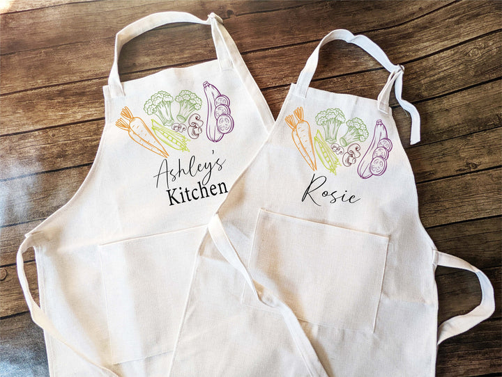 Personalized Apron For Kids Adult With Pocket Baking Apron