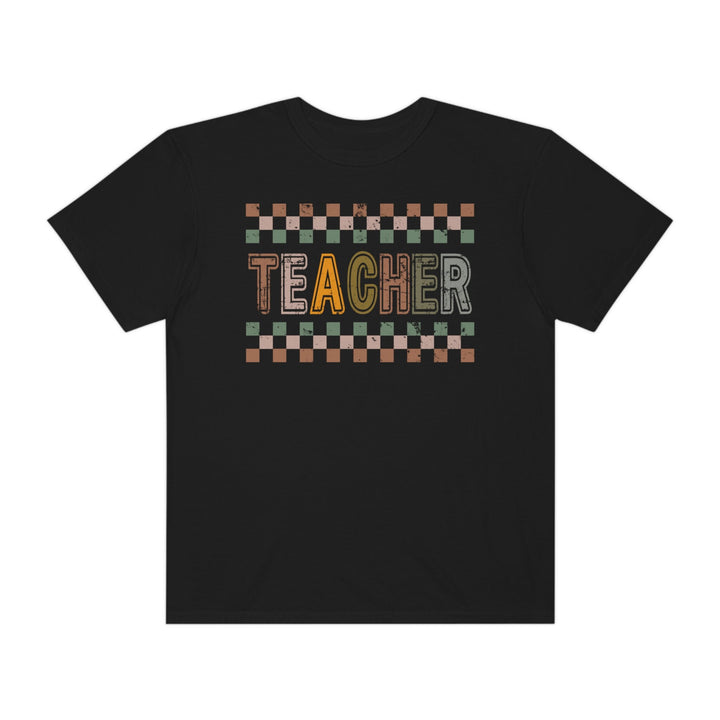 Retro checkered teacher Comfort Colors&#174; Shirt Elementary school teacher shirt Kindergarten teacher shirt Teacher appreciation shirts