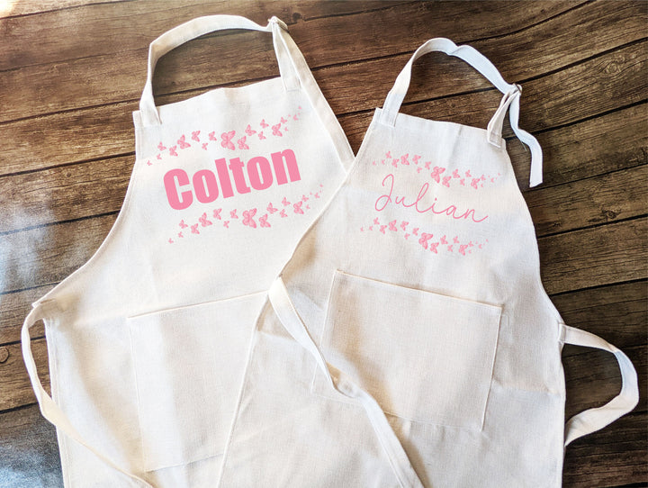 Personalized&nbsp;kids apron with Pocket Custom kids apron Toddler Personalized Baking apron Kid baking Gift Children baking apron gift cooking