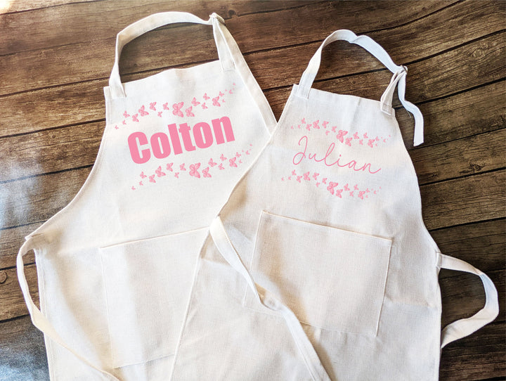Personalized Toddler Apron with Pocket