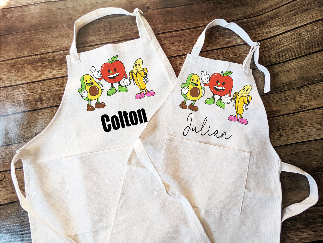 Personalized Kids Baking Apron with Pocket