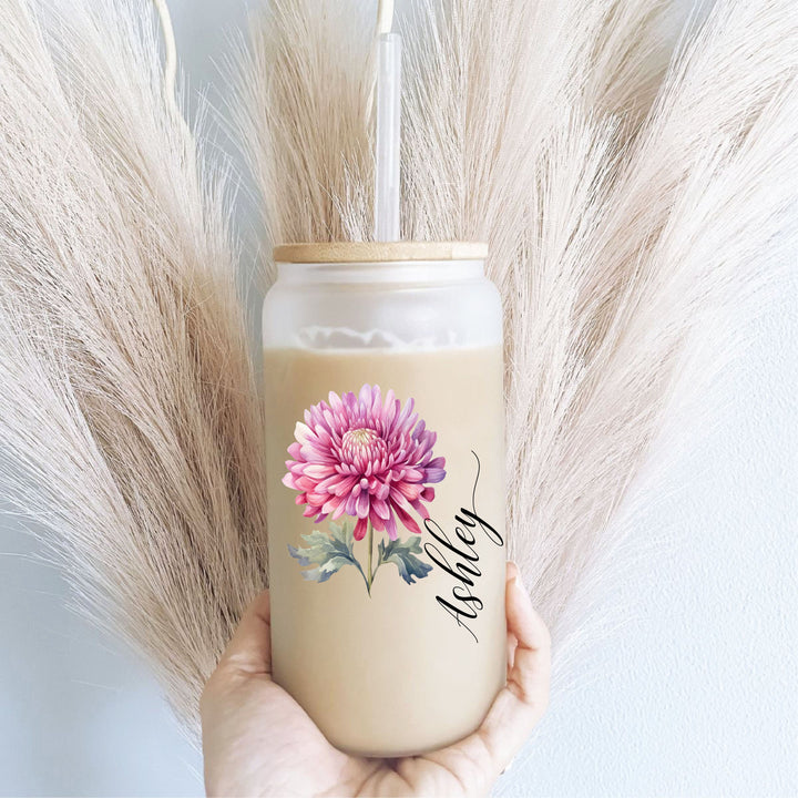 Personalized Iced Coffee Cup With Name Lid And Straw