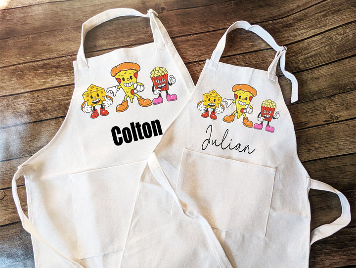 Personalized Kids Apron with Pocket Custom Baking Gift