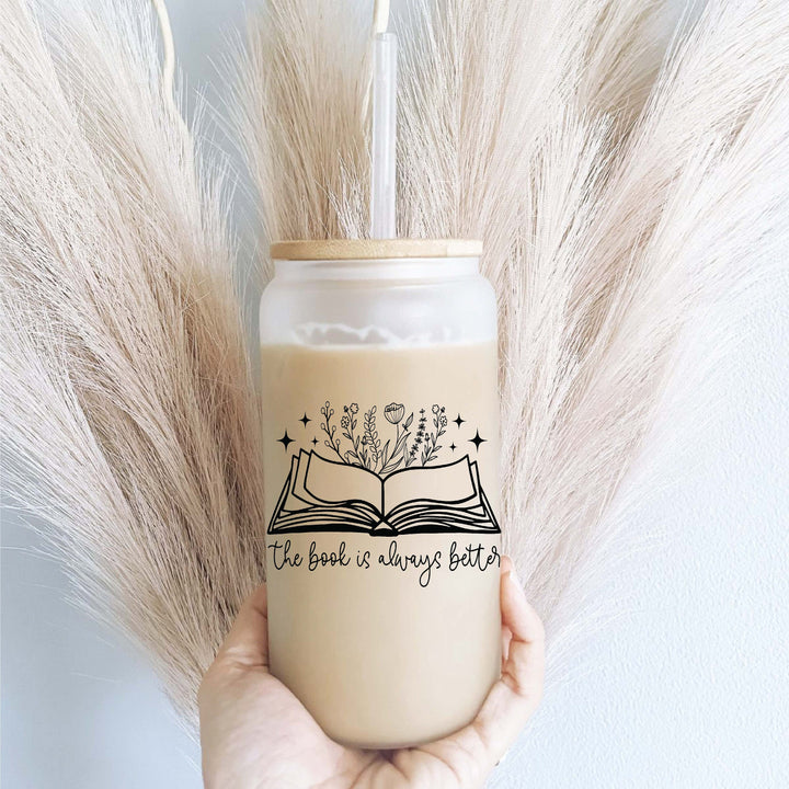 The Book Is Always Better Iced Coffee Cups With Lid
