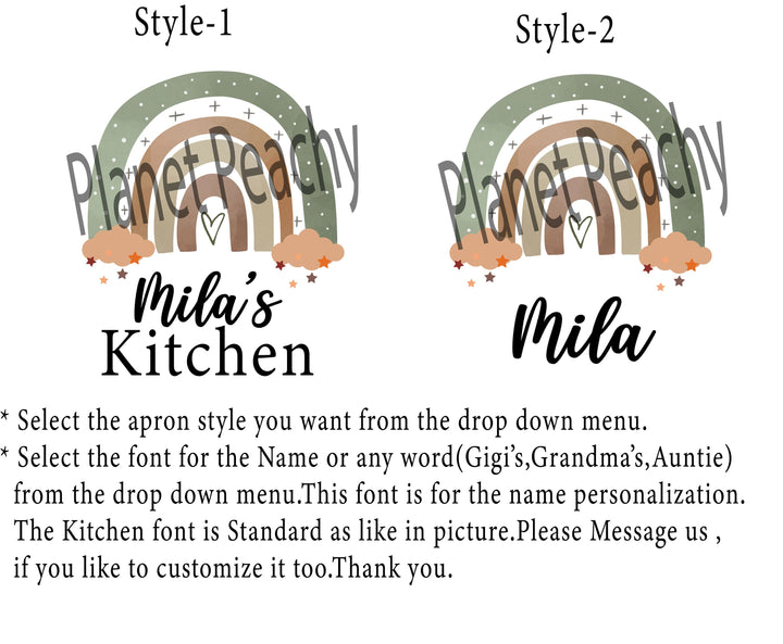 Personalized Apron for Women, Kids & Adults