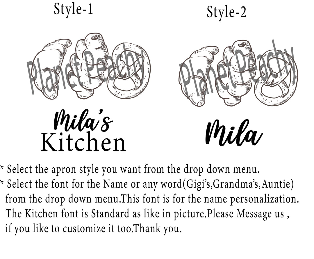 Baking Apron for Women & Kids with Pocket, Mom & Daughter