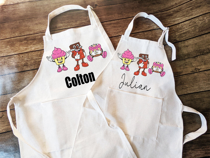 Funny Kids Apron Personalized with Pocket Custom Baking Gift