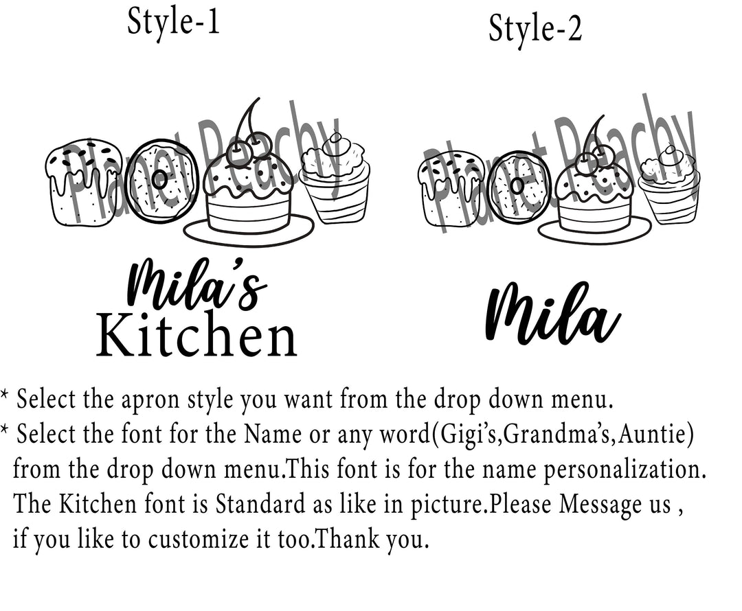 Baking Apron For Women Kids With Pocket Mom Daughter Matching