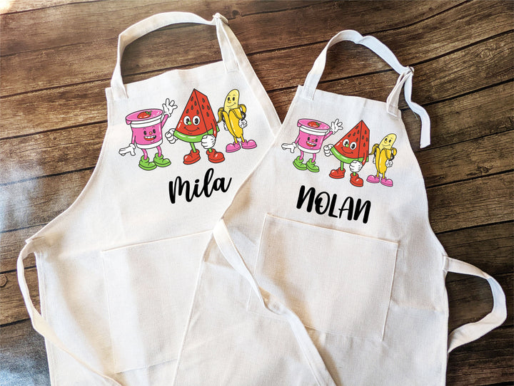 Personalized Kids Apron with Pocket, Baking Gift Set