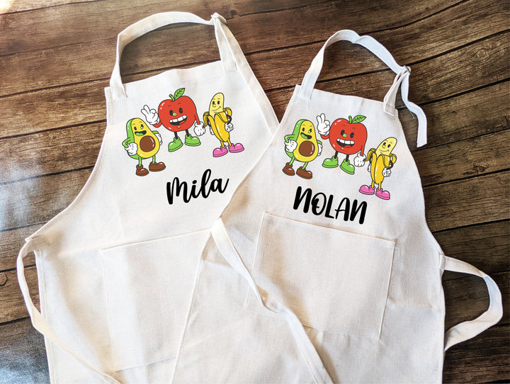 Personalized Kids Baking Apron with Pocket
