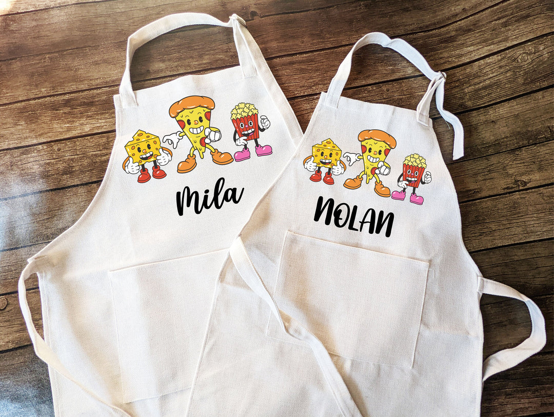 Personalized Kids Apron with Pocket Custom Baking Gift