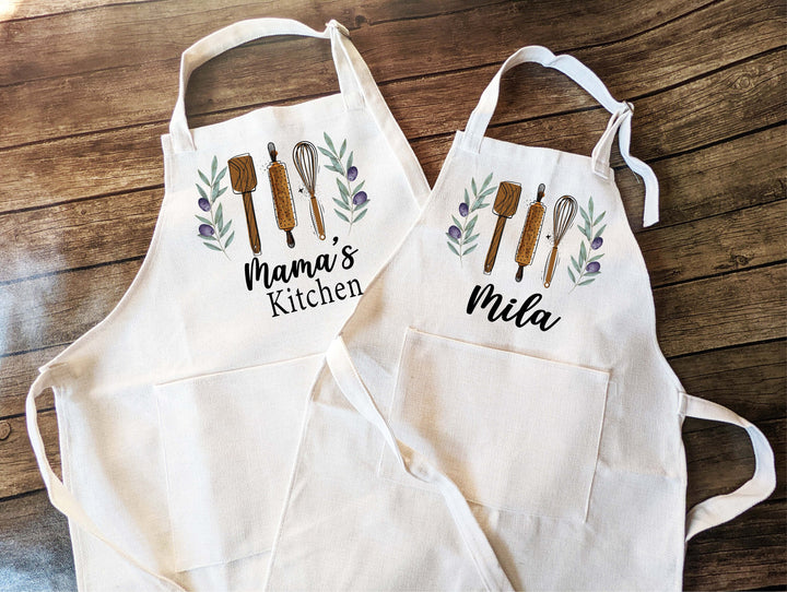 Custom Apron for Women with Pocket - Personalized Baking Apron for Kids - Kitchen Cooking Apron with Pocket - Ideal Gift