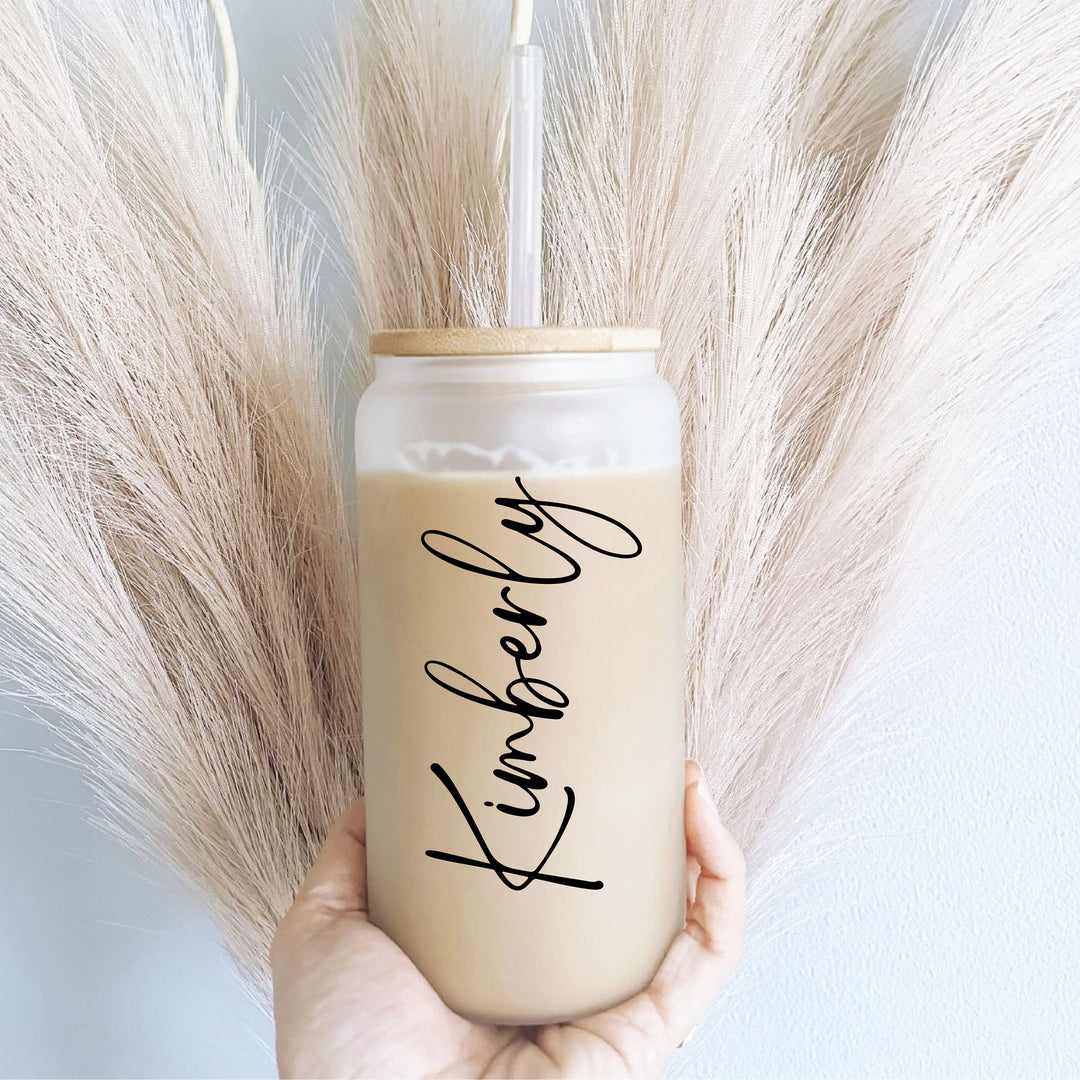 Personalized Bridesmaid Proposal Gift Iced Coffee Cup Tumbler