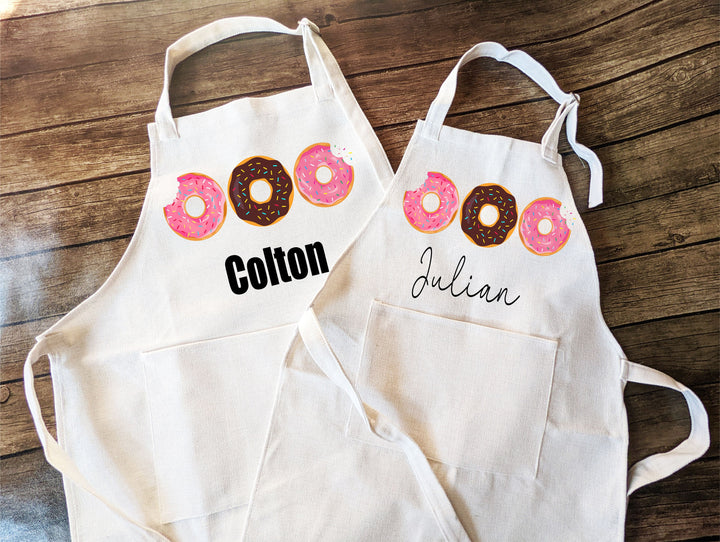 Funny Kids Apron with Name and Pocket