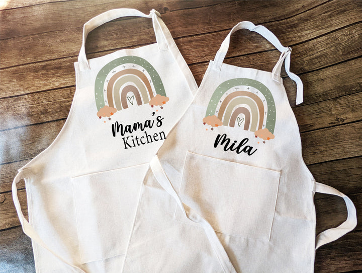 Personalized Apron for Women Kids Adult with Pocket