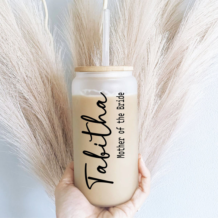 Personalized Bridesmaid Coffee Cup with Lid