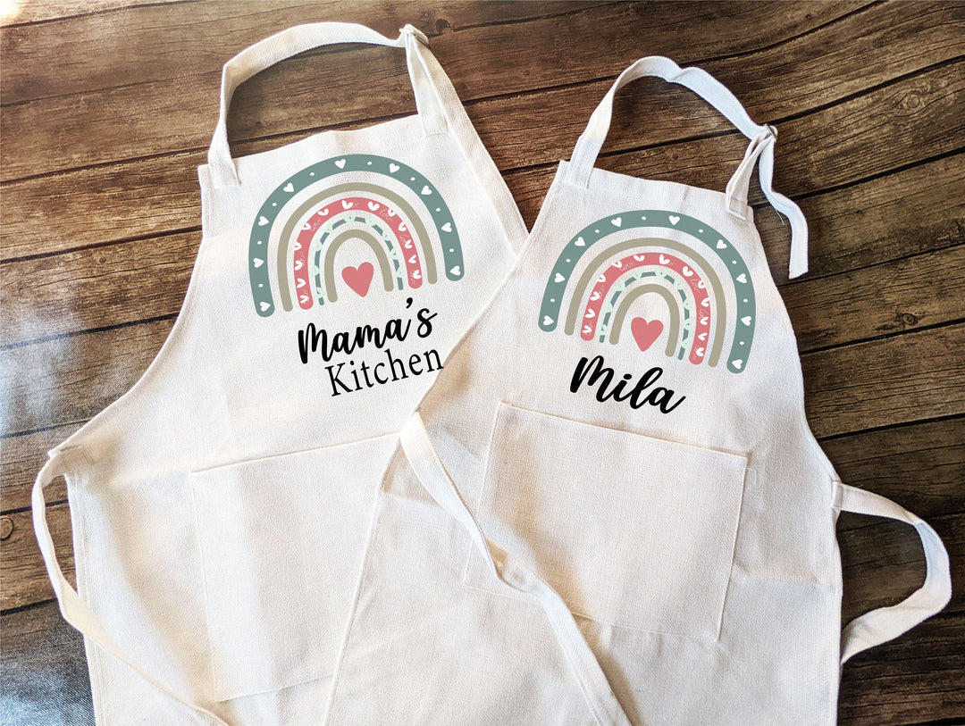 Personalized Apron for Women Kids Adult with Pocket