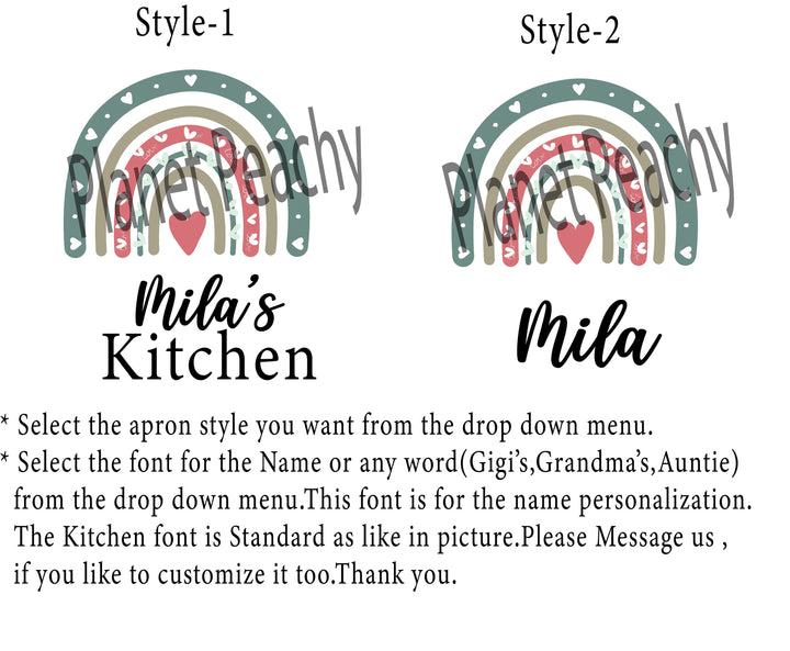 Personalized Women's Apron for Kids & Adults