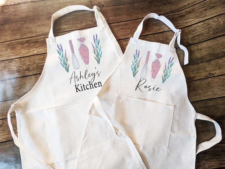 Custom Apron for Women and Kids - Personalized Gift for Bakers