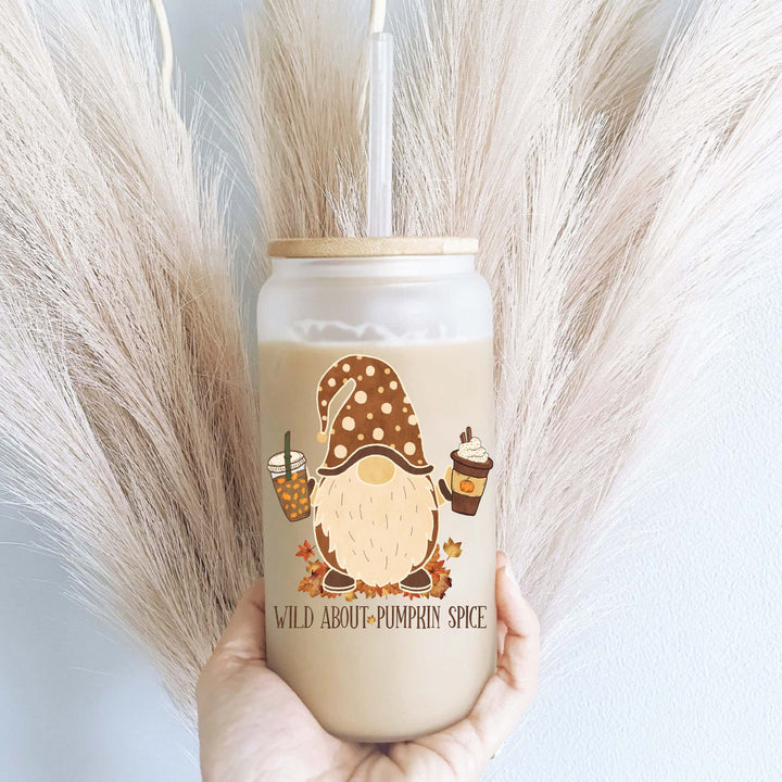 Gnomes Iced Coffee Cups Fall Gnome Pumpkin Spice Tumbler