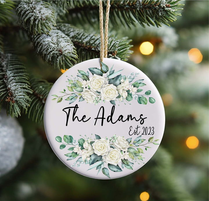 Family Ornaments Personalized Family Name Christmas Keepsake
