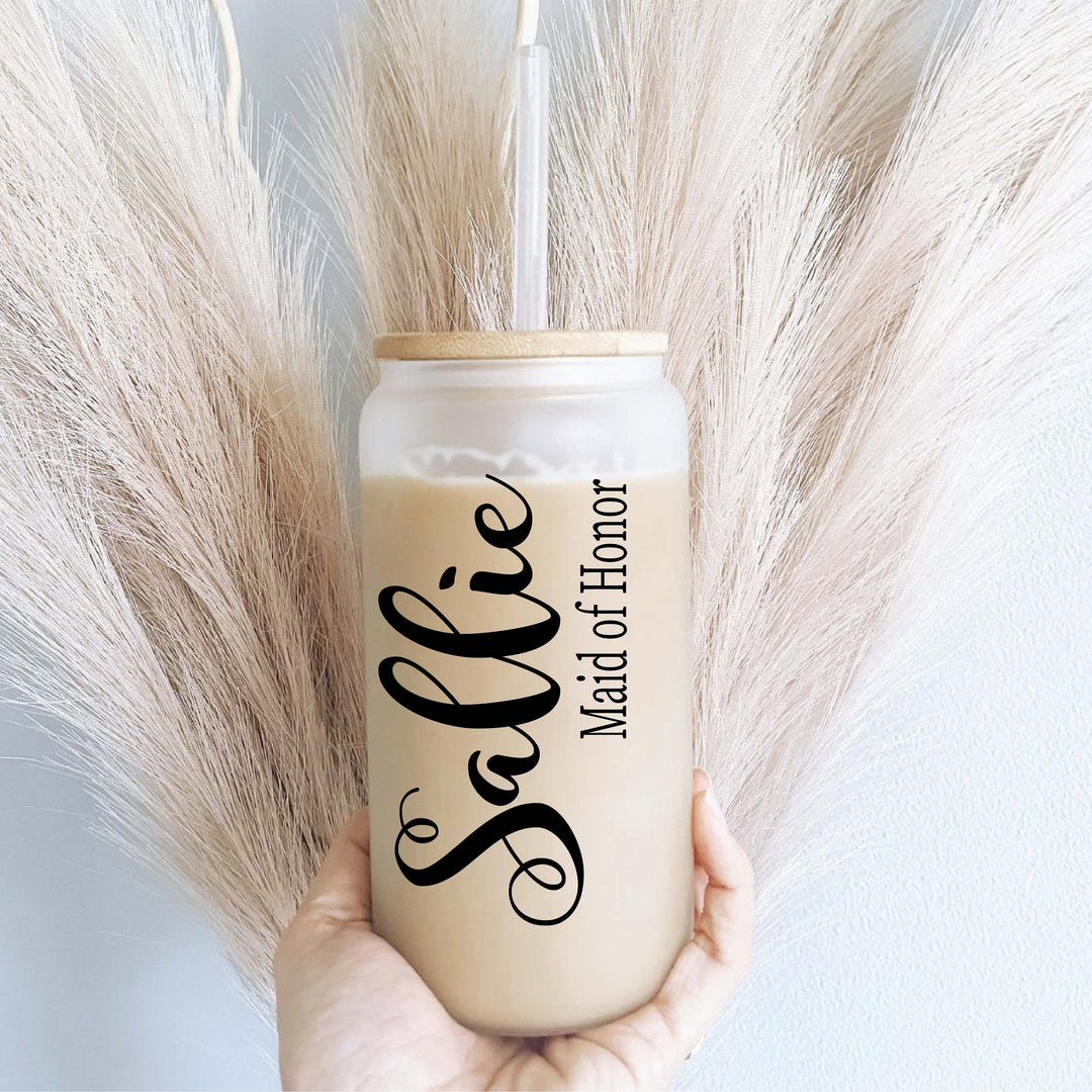 Bridesmaid Birth Flower Coffee Cup With Name Personalized Gift