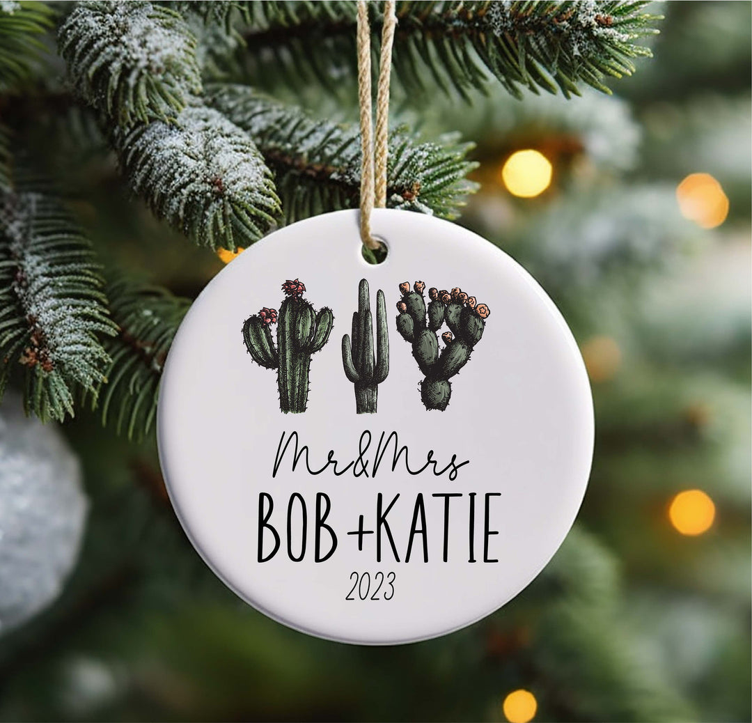 Mr And Mrs Christmas Ornament Personalized Custom Family Gift