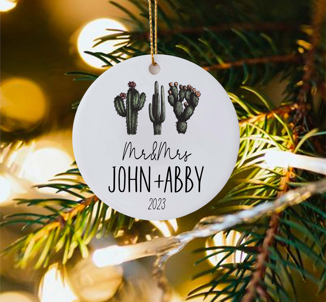 Mr And Mrs Christmas Ornament Personalized Custom Family Gift