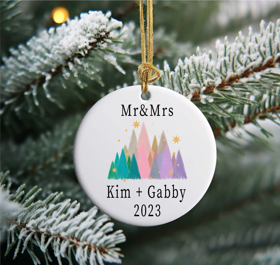 Mr and mrs married ornament personalized married ornament personalized mr and mrs gifts mr and mrs ornament customized ornament wedding gift