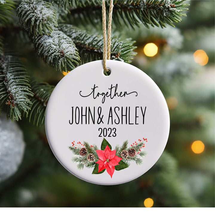 Together Christmas ornament Personalized Christmas Ornament Custom Christmas ornament Married Christmas ornament Mr and Mrs Couple ornament