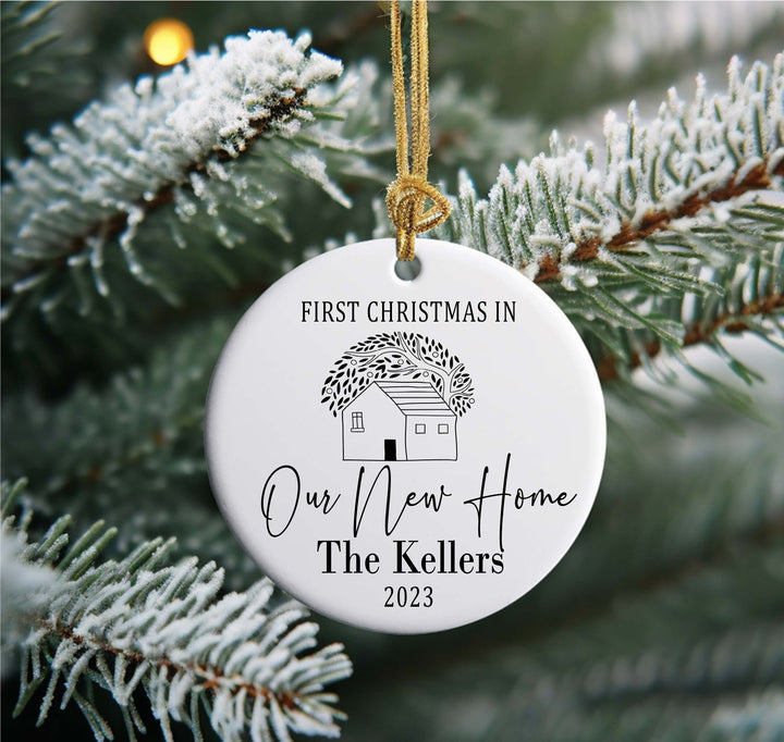 New Home Christmas Ornament Personalized Housewarming Gift