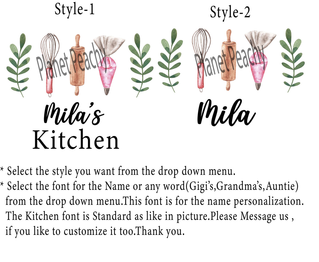 Personalized Apron for Women with Pocket Custom Oven Mitts