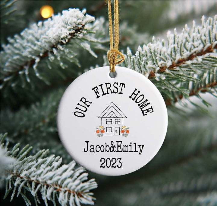 New home Christmas Ornament Personalized Christmas ornament Housewarming gift ornament Custom First home Christmas tree ornament New House