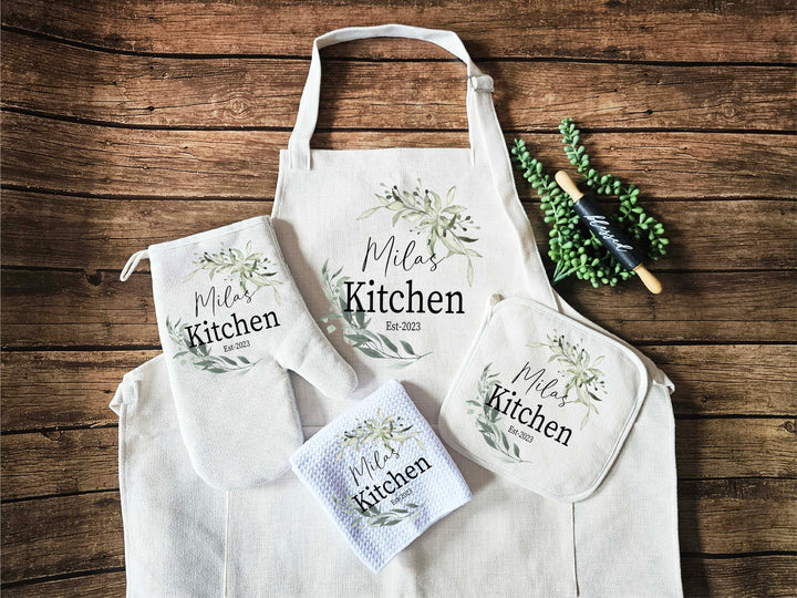 Personalized Apron for Women with Pocket Custom Gift