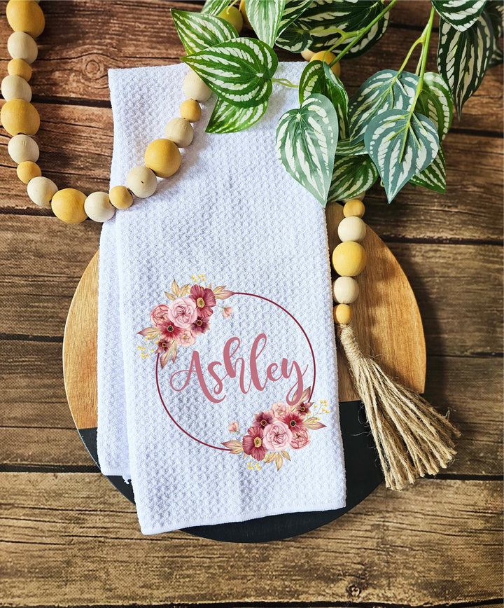 Personalized Kitchen Towels Custom Dish Towel Gift for Her