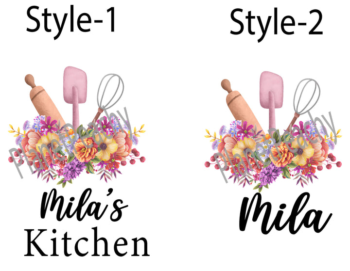 Personalized Apron for Women with Pocket, Custom Gift
