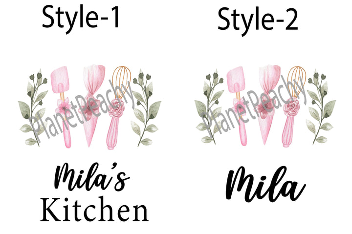 Personalized Dish Towel Custom Kitchen Decor Gift for Her