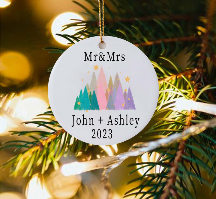 Mr and mrs married ornament personalized married ornament personalized mr and mrs gifts mr and mrs ornament customized ornament wedding gift