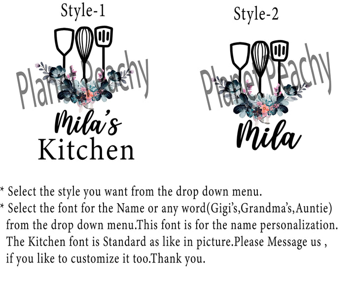 Custom Apron for Women with Pocket - Personalized Baking and Cooking Apron - Ideal Birthday and Christmas Gift - Custom Kids' Apron Available